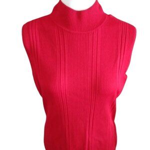 DRESS BARN Red Sleeveless Top